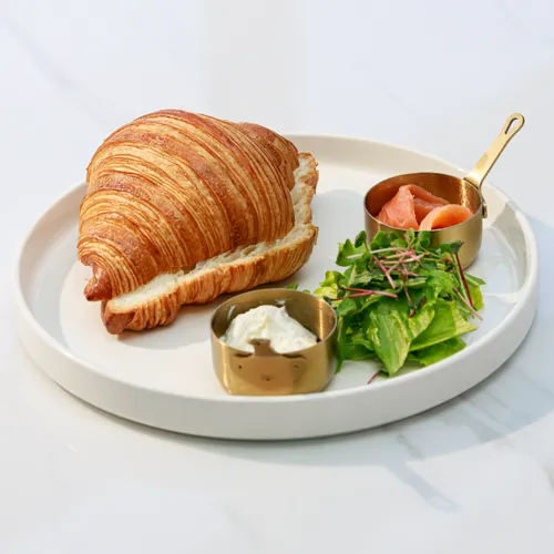 Круассан лосось, крем-чиз