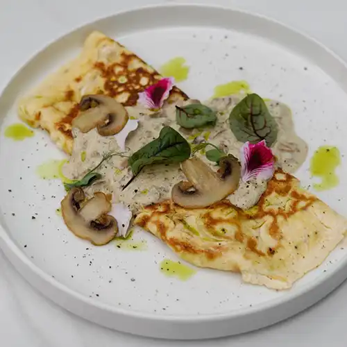 Омлет с грибами