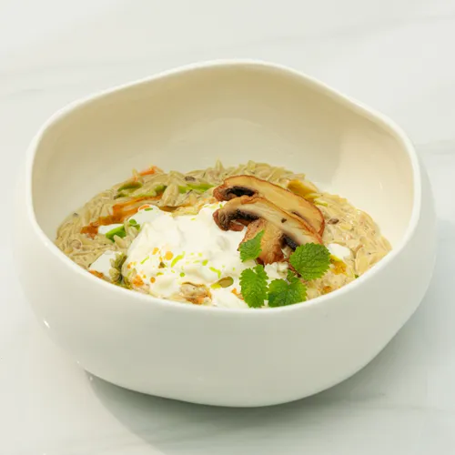 Орзотто с лесными грибами