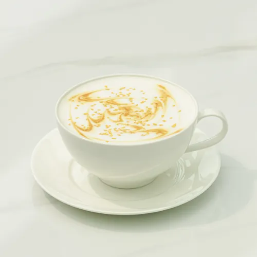 Латте ананас в карамели