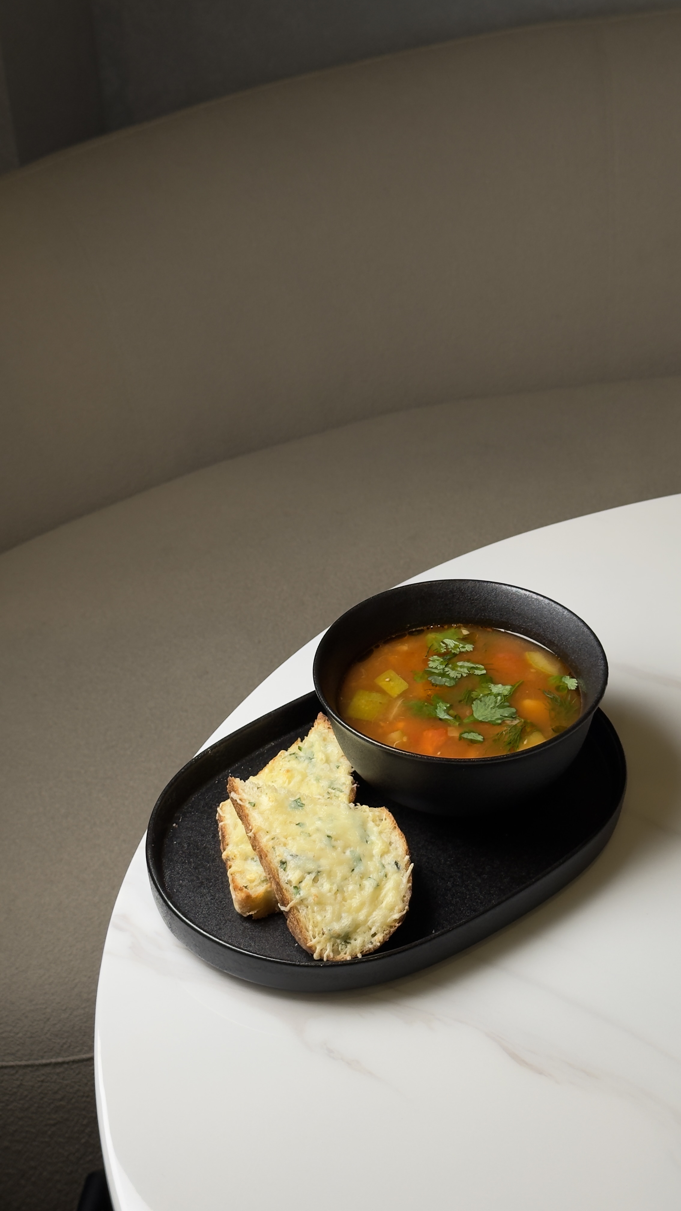 Ароматный суп из двух видов мяса