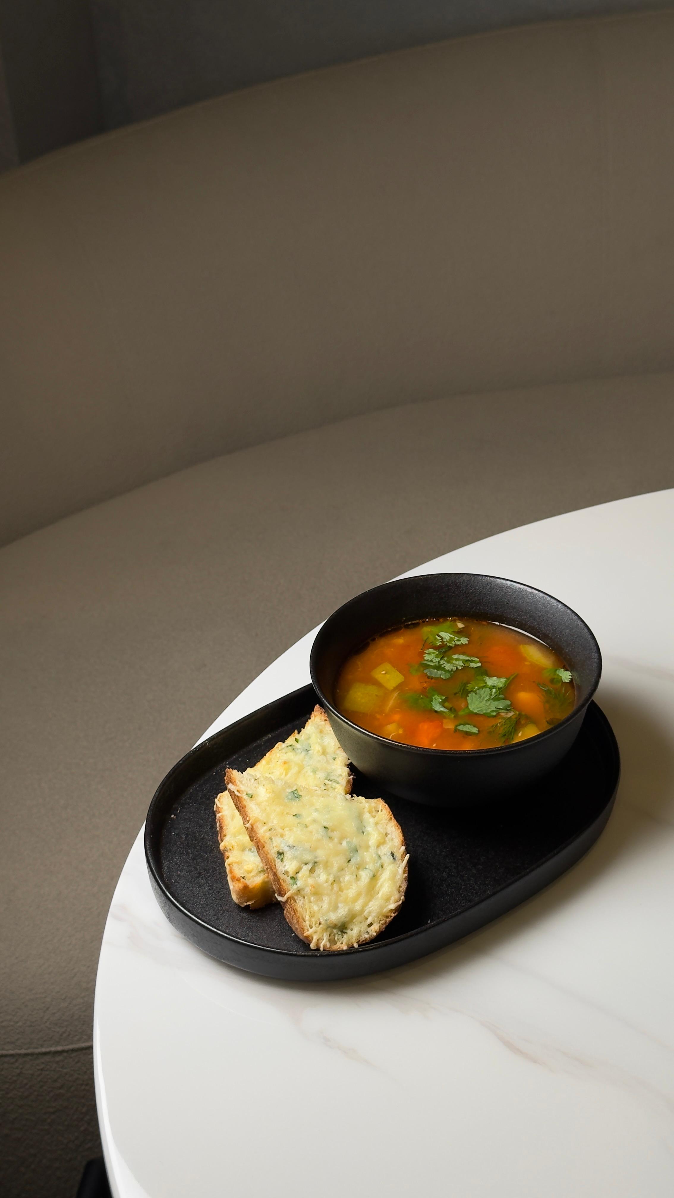 Ароматный суп из двух видов мяса